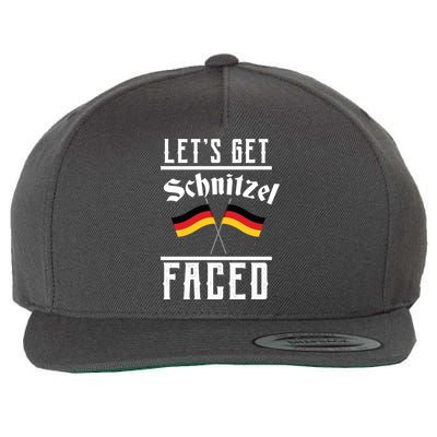 Let's Get Schnitzel Faced Wool Snapback Cap