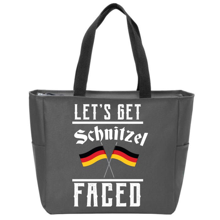 Let's Get Schnitzel Faced Zip Tote Bag