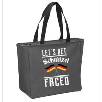 Let's Get Schnitzel Faced Zip Tote Bag