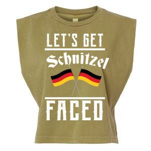 Let's Get Schnitzel Faced Garment-Dyed Women's Muscle Tee