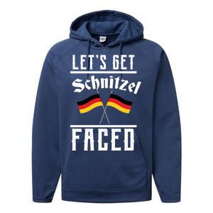 Let's Get Schnitzel Faced Performance Fleece Hoodie