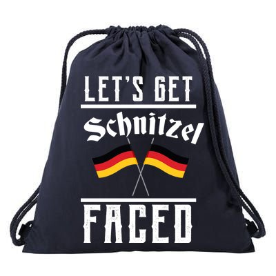 Let's Get Schnitzel Faced Drawstring Bag