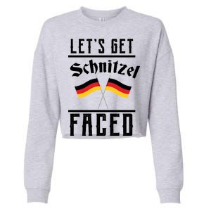 Let's Get Schnitzel Faced Cropped Pullover Crew