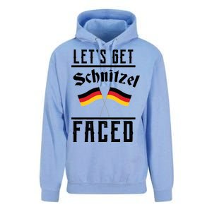 Let's Get Schnitzel Faced Unisex Surf Hoodie