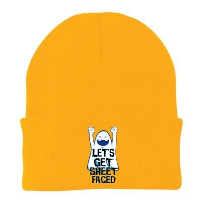 Let's Get Sheet Faced Knit Cap Winter Beanie