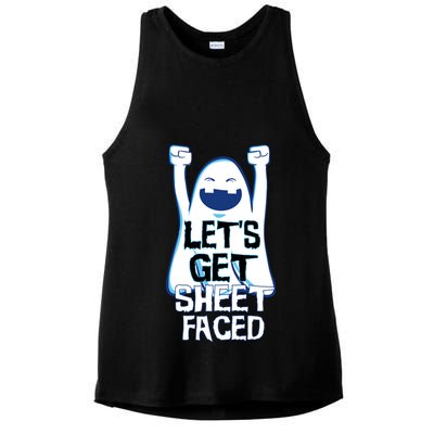 Let's Get Sheet Faced Ladies PosiCharge Tri-Blend Wicking Tank
