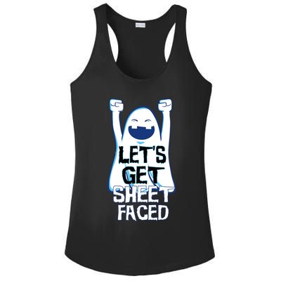 Let's Get Sheet Faced Ladies PosiCharge Competitor Racerback Tank