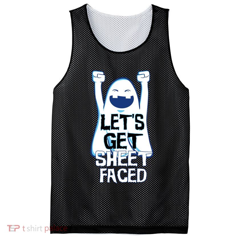 Let's Get Sheet Faced Mesh Reversible Basketball Jersey Tank
