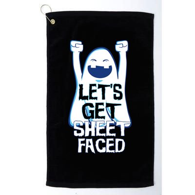 Let's Get Sheet Faced Golf Towel
