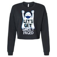 Let's Get Sheet Faced Cropped Pullover Crew