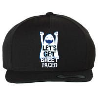 Let's Get Sheet Faced Wool Snapback Cap