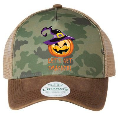 Let's Get Smashed Funny Halloween Legacy Tie Dye Trucker Hat