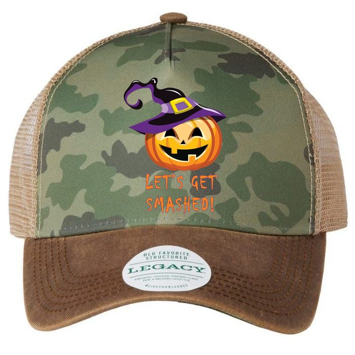 Let's Get Smashed Funny Halloween Legacy Tie Dye Trucker Hat