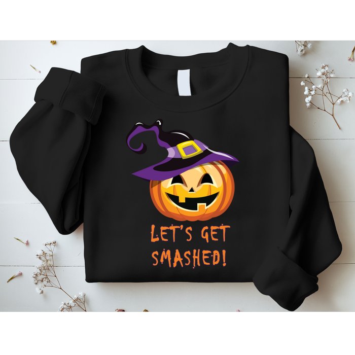 Let's Get Smashed Funny Halloween Sweatshirt