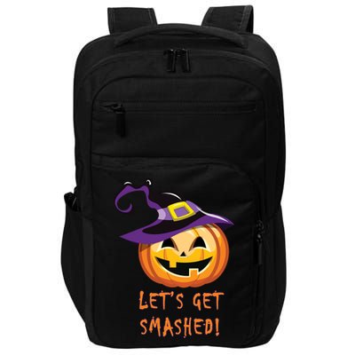Let's Get Smashed Funny Halloween Impact Tech Backpack