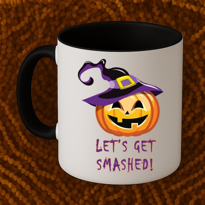 Let's Get Smashed Funny Halloween Mug