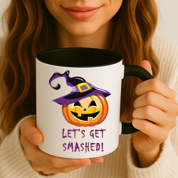 Let's Get Smashed Funny Halloween Mug