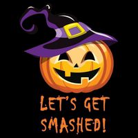 Let's Get Smashed Funny Halloween Drawstring Bag