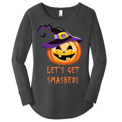 Let's Get Smashed Funny Halloween Women's Perfect Tri Tunic Long Sleeve Shirt