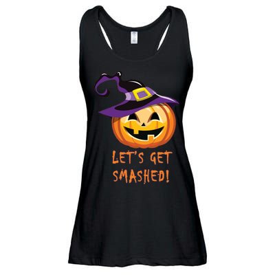 Let's Get Smashed Funny Halloween Ladies Essential Flowy Tank