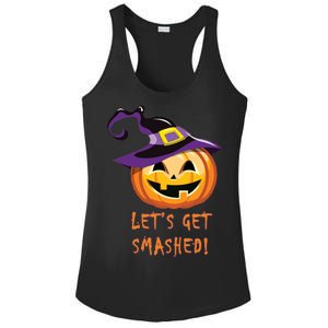 Let's Get Smashed Funny Halloween Ladies PosiCharge Competitor Racerback Tank