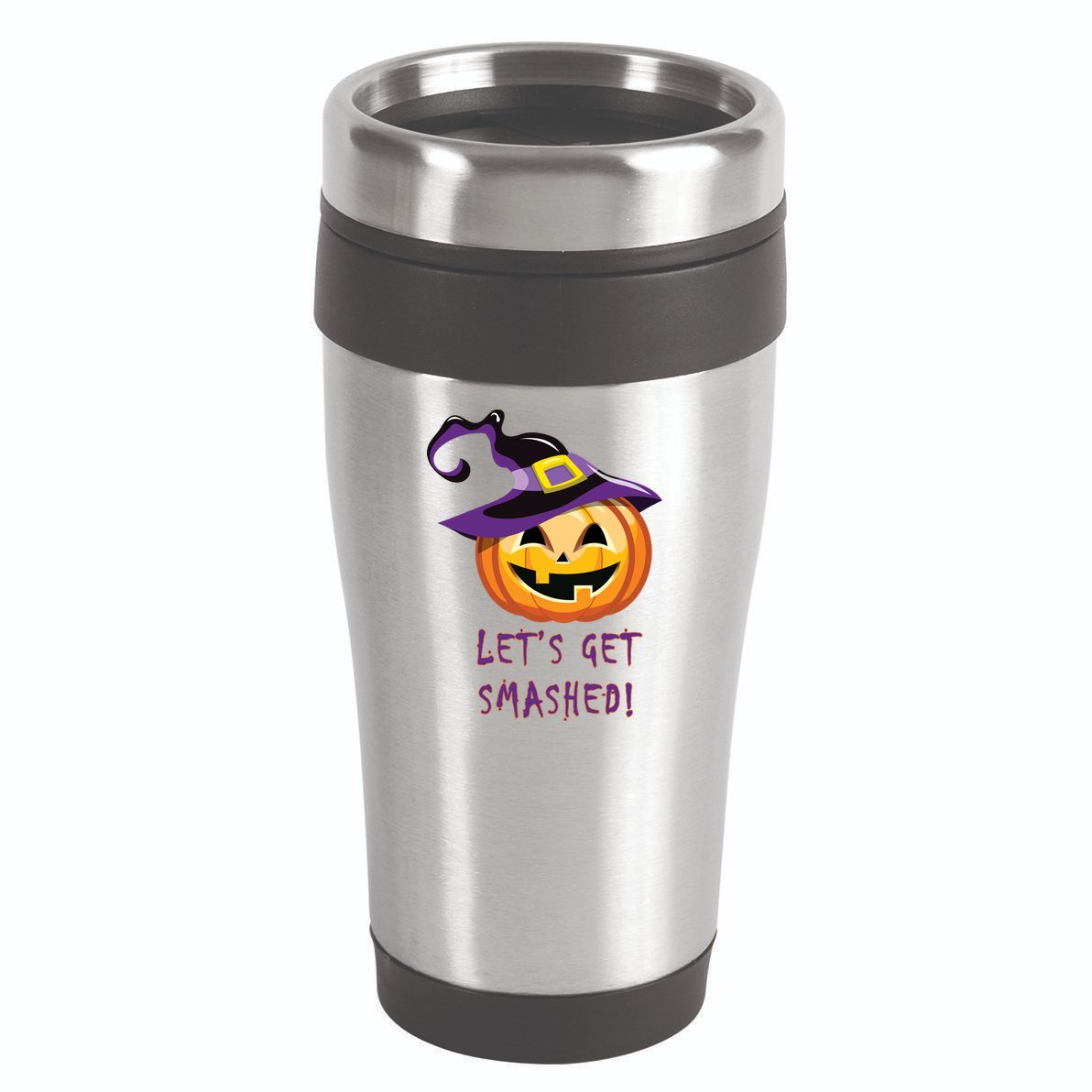 Let's Get Smashed Funny Halloween 16oz Travel Tumbler