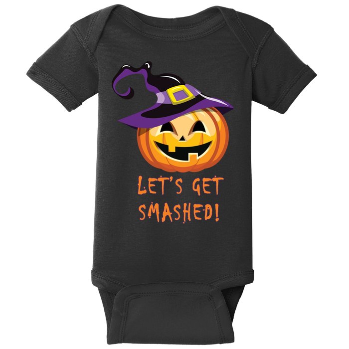 Let's Get Smashed Funny Halloween Baby Bodysuit