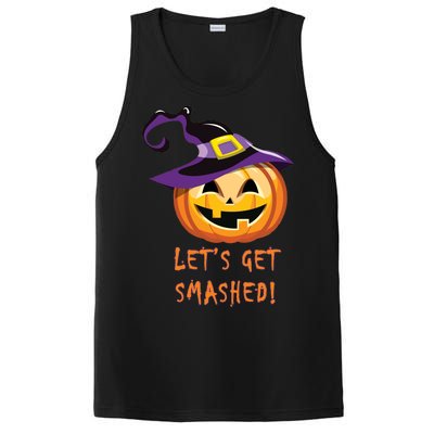 Let's Get Smashed Funny Halloween PosiCharge Competitor Tank