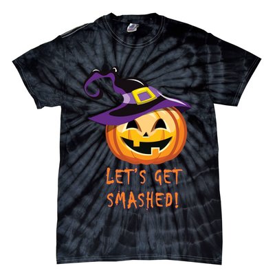 Let's Get Smashed Funny Halloween Tie-Dye T-Shirt