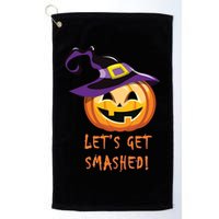Let's Get Smashed Funny Halloween Golf Towel
