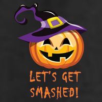 Let's Get Smashed Funny Halloween Golf Towel