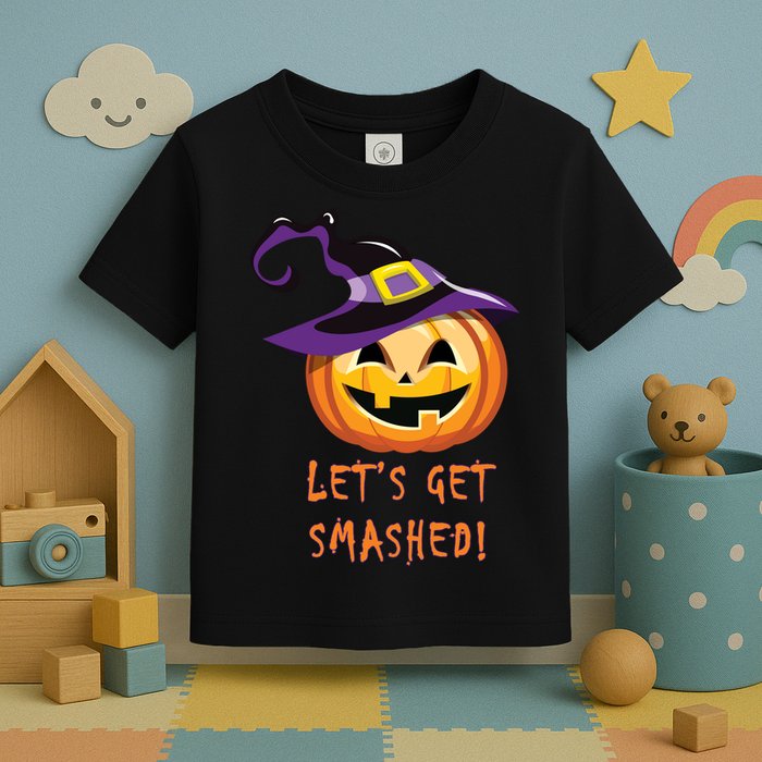 Let's Get Smashed Funny Halloween Toddler T-Shirt