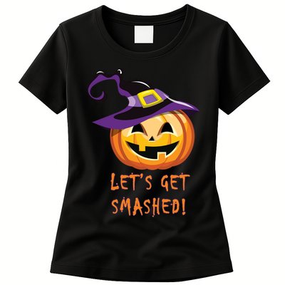 Let's Get Smashed Funny Halloween Womens T-Shirt