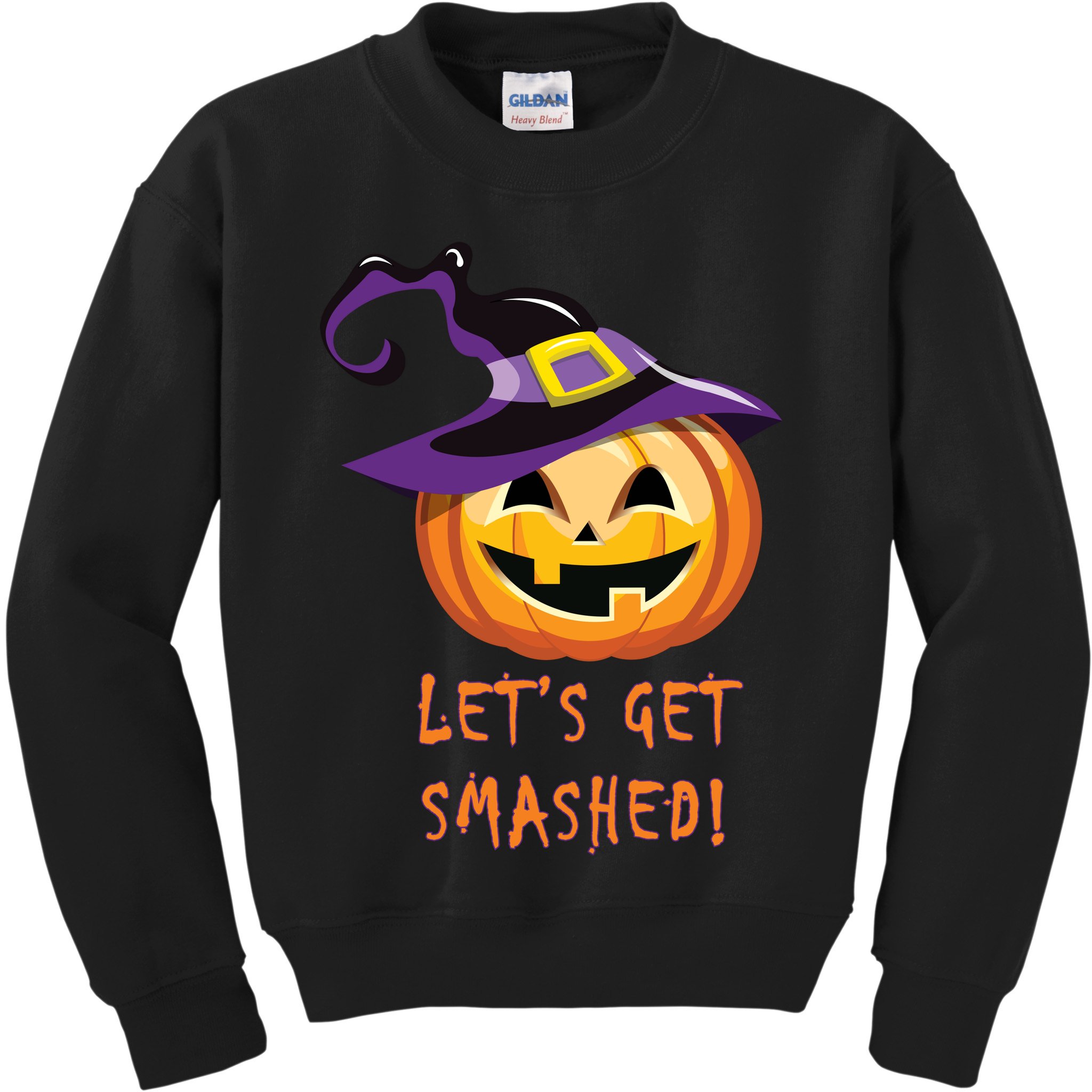 Let's Get Smashed Funny Halloween Kids Sweatshirt