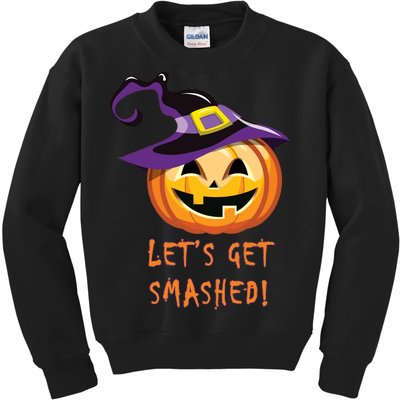 Let's Get Smashed Funny Halloween Kids Sweatshirt