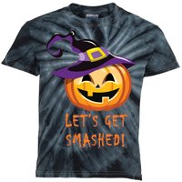 Let's Get Smashed Funny Halloween Kids Tie-Dye T-Shirt