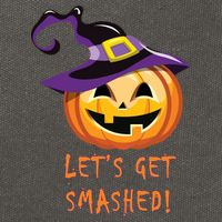 Let's Get Smashed Funny Halloween Cotton Canvas Backpack
