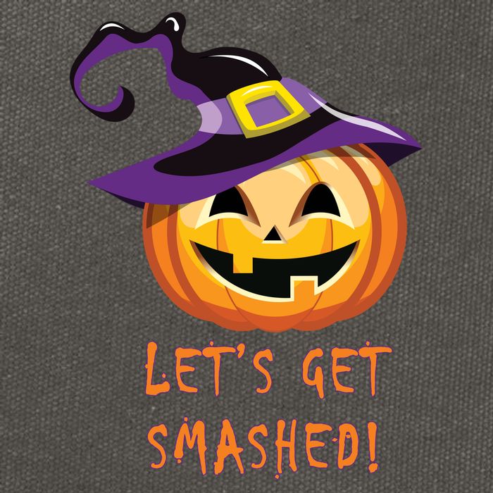 Let's Get Smashed Funny Halloween Cotton Canvas Backpack