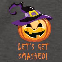 Let's Get Smashed Funny Halloween Vector Backpack