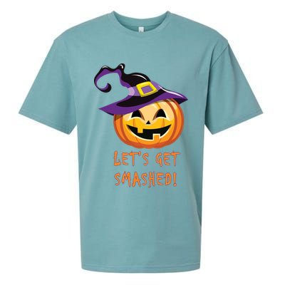 Let's Get Smashed Funny Halloween Sueded Cloud Jersey T-Shirt