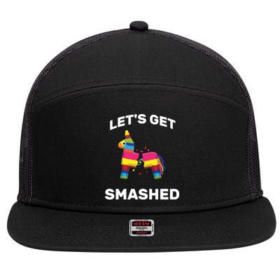 Let's Get Smashed Pinata 7 Panel Mesh Trucker Snapback Hat