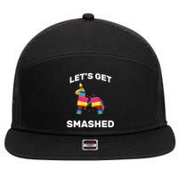 Let's Get Smashed Pinata 7 Panel Mesh Trucker Snapback Hat