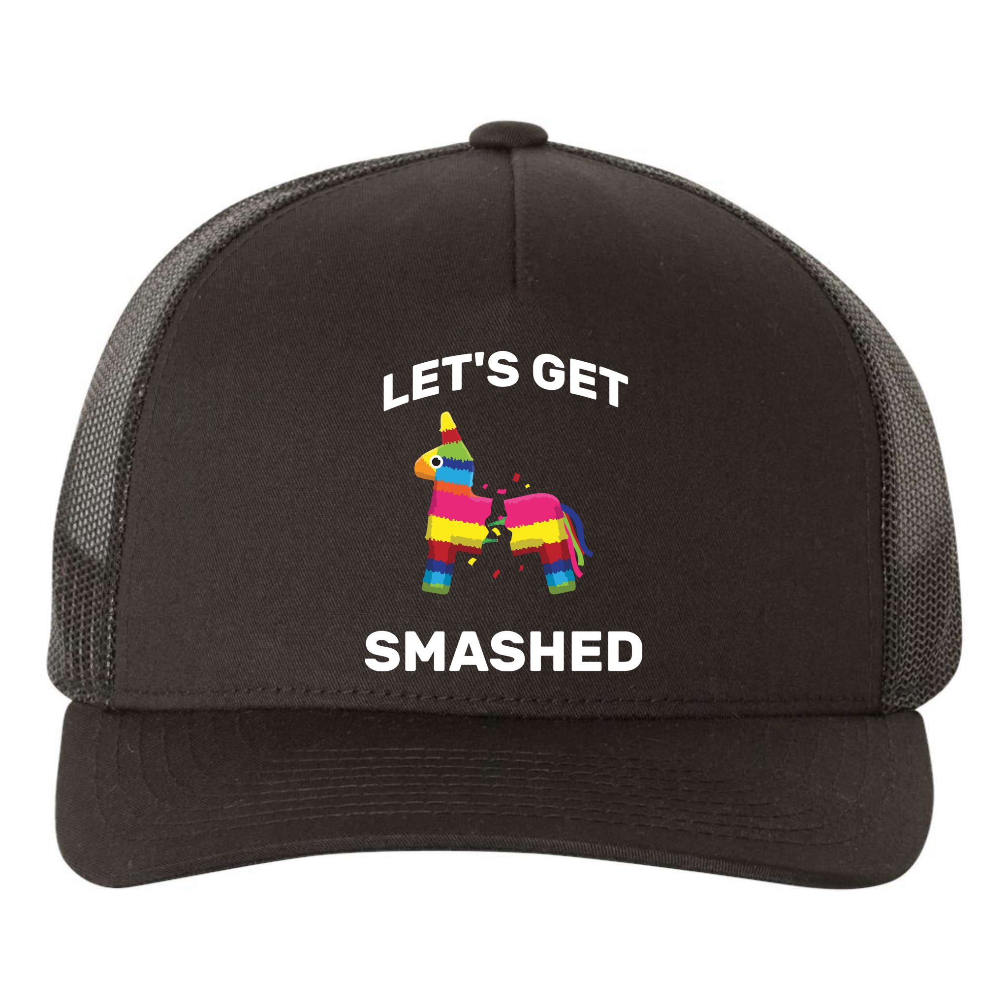 Let's Get Smashed Pinata Yupoong Adult 5-Panel Trucker Hat