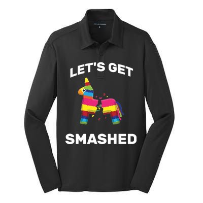 Let's Get Smashed Pinata Silk Touch Performance Long Sleeve Polo