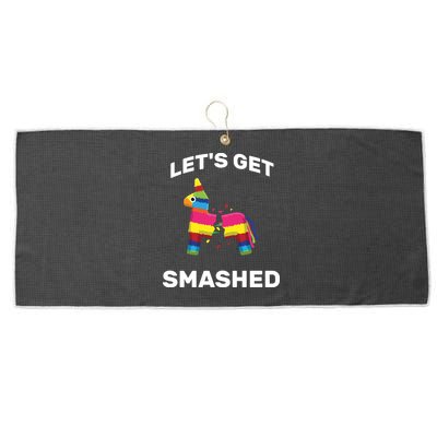 Let's Get Smashed Pinata Large Microfiber Waffle Golf Towel