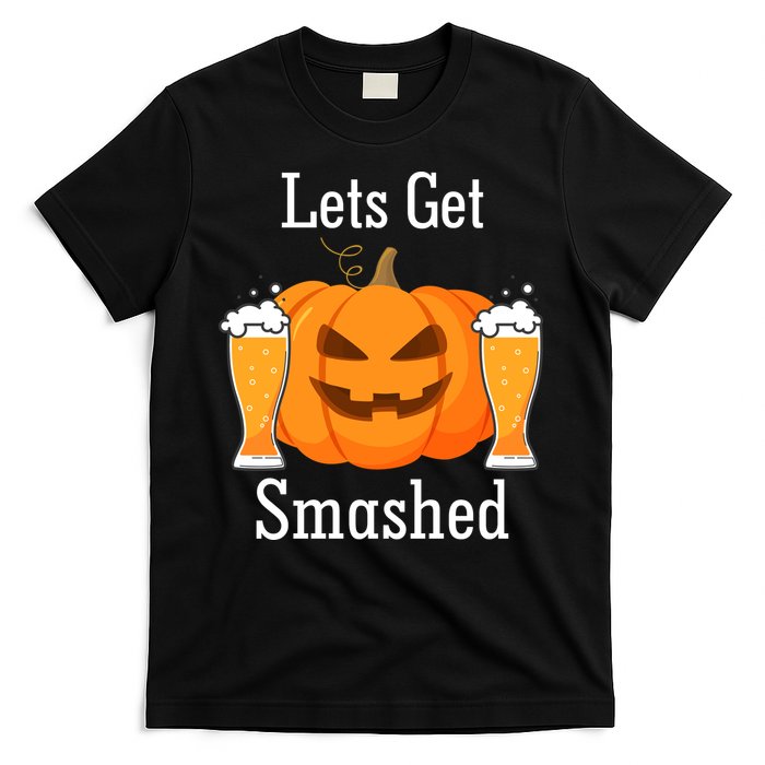 Lets Get Smashed Pumpkin Beer Halloween Party T-Shirt