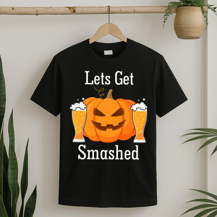 Lets Get Smashed Pumpkin Beer Halloween Party T-Shirt