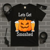 Lets Get Smashed Pumpkin Beer Halloween Party T-Shirt