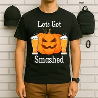 Lets Get Smashed Pumpkin Beer Halloween Party T-Shirt