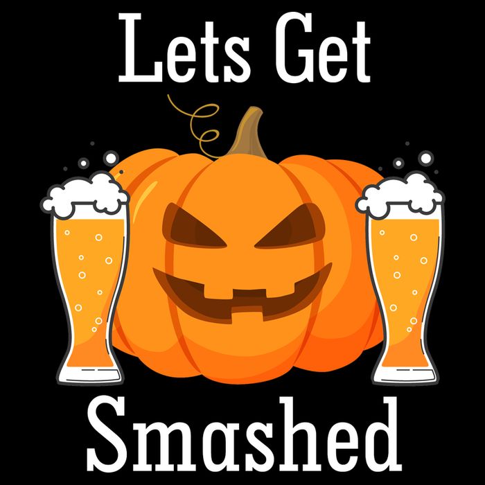 Lets Get Smashed Pumpkin Beer Halloween Party T-Shirt